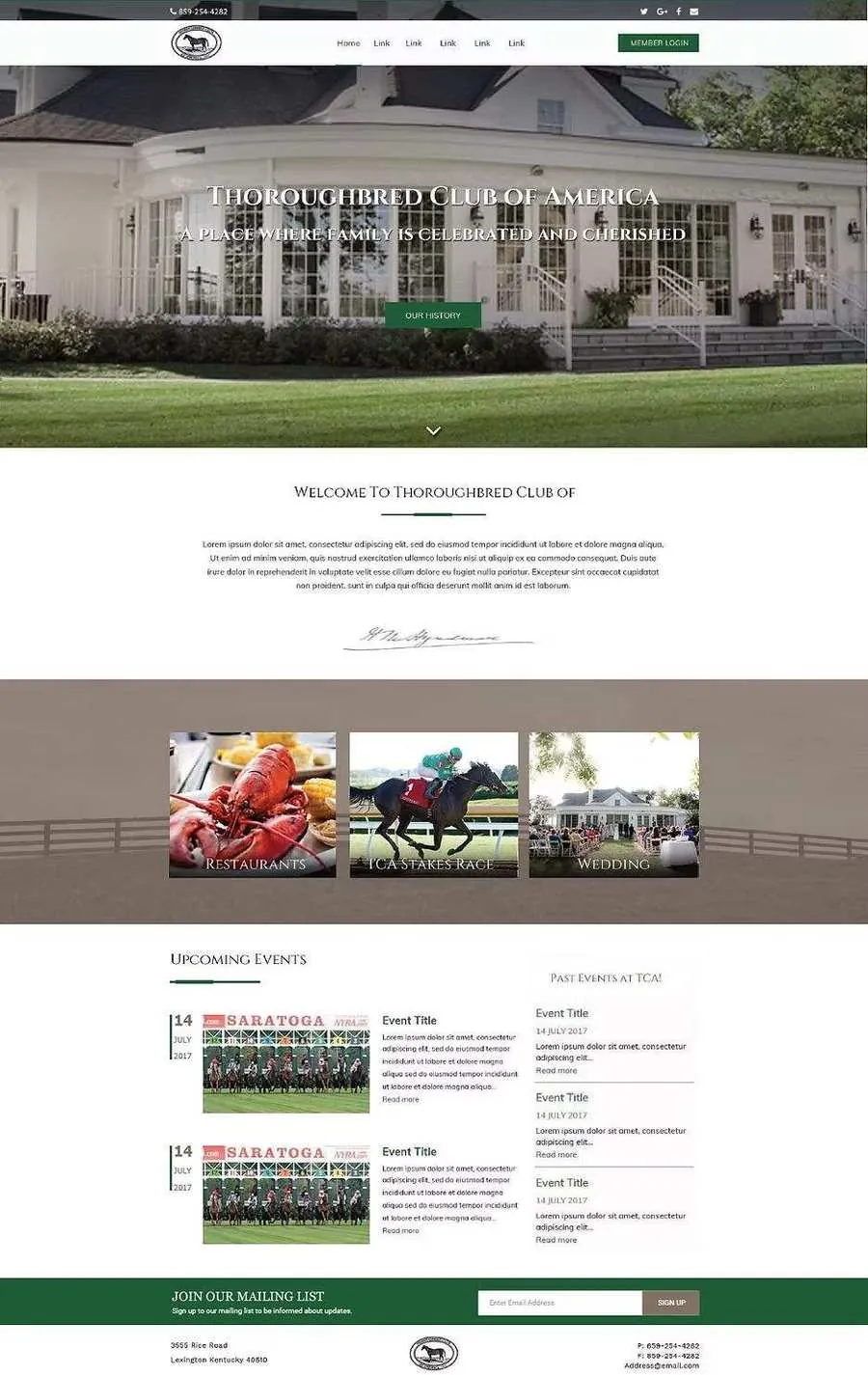 Final customized website