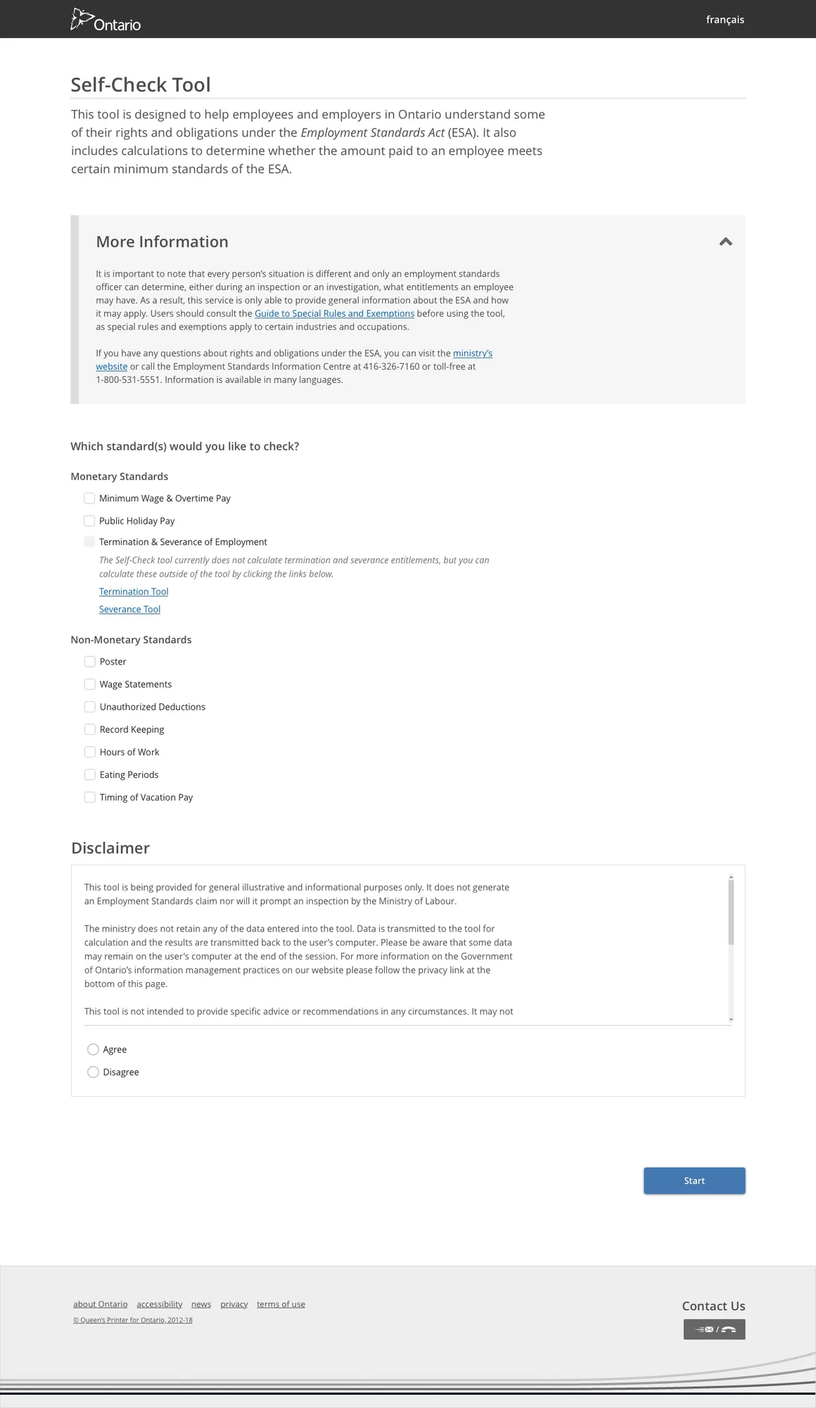 Landing page